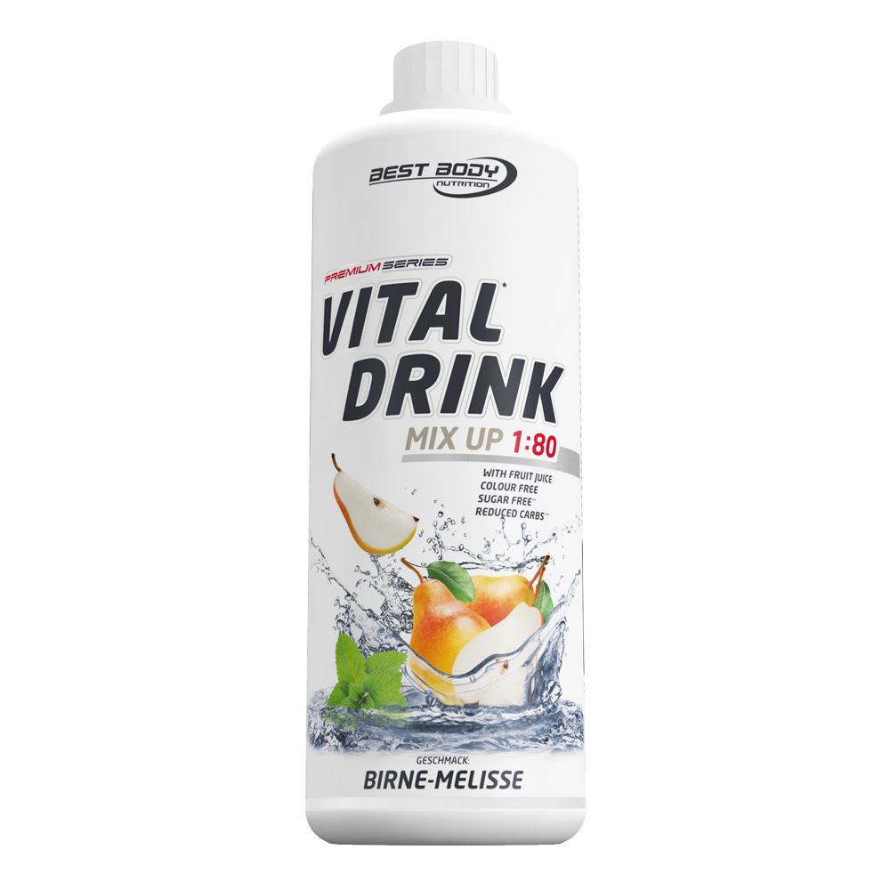 1L Vital Drink Mineraldrink von Best Body Nutrition + gratis Dosierpumpe