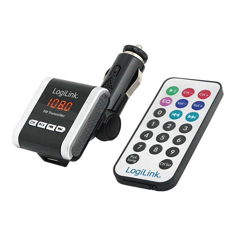 SD MMC Karten Slot Anschluß KFZ Auto Radio FM Transmitter MP3 Player mit USB
